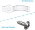 WokHok 100 Pack 10mm IP65 5050 Fixing,100 Strip Light Mounting Bracket,Transparent Fixing Clips for Wide Waterproof LED