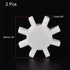 MECCANIXITY Magnetic Stirrer Mixer, Stir Bar Rod 39mm Gear Shape Coating Magnet for Laboratory, 2Pcs