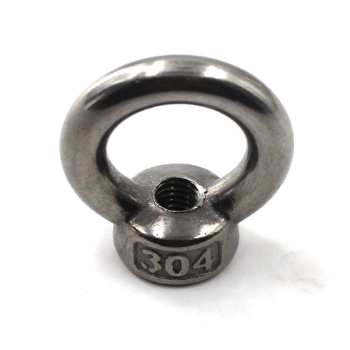 M12 Ring Shape Lifting Eye Nut 304 Stainless Steel Threaded Nut Fastener - 2 Pack