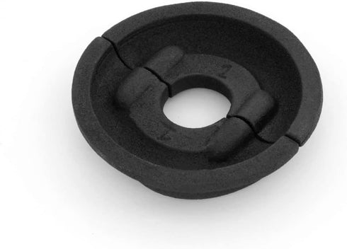 Renovators Supply Manufacturing Escutcheon Plate, 3.13 in OD, 1/2 in IPS, Lacquered Black Finish Aluminum