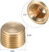 uxcell Brass Hex Socket Pipe Fitting, G1/8 Male Thread Hose Adapter Connector, for Garden Pipe Pneumatic Solenoid Valve
