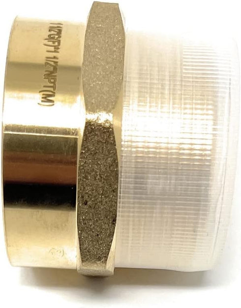 G Thread Female to NPT Thread Male Pipe Fitting Adapter, Lead-Free Adapter (1 1/2 inch)