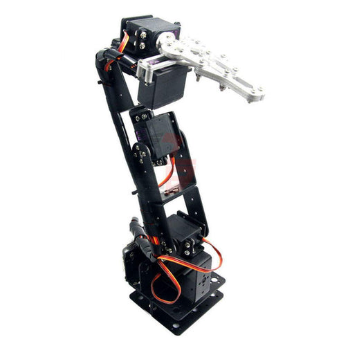 iProtool 1Set Aluminium Robot 6 DOF Arm Mechanical Robotic Arm Clamp Claw Mount