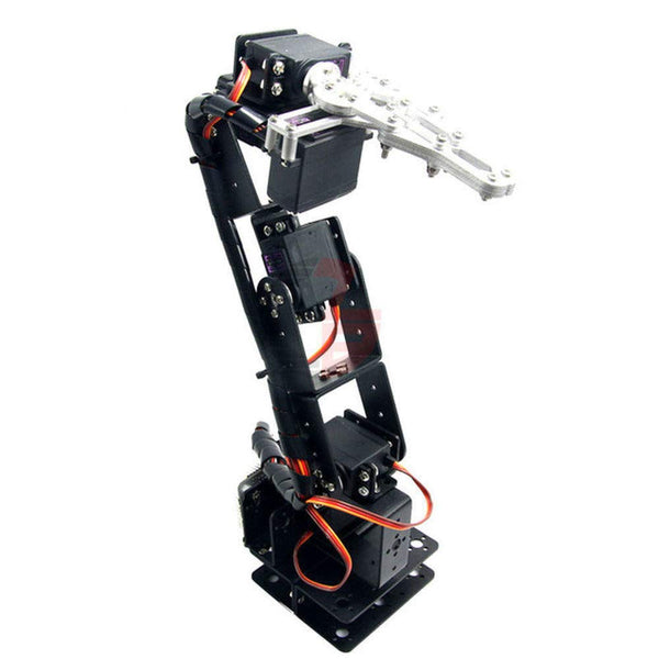 iProtool 1Set Aluminium Robot 6 DOF Arm Mechanical Robotic Arm Clamp Claw Mount