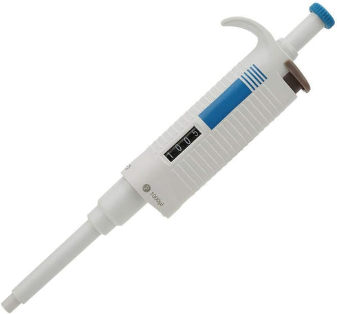 Micropipette Single Channel P1000 Pipettes, Manual Volume Pipettor, 100-1000µl Lab Micropipette