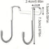 FWJUNHUYC 2 Stainless Steel Bedside Cabinet Door Hooks