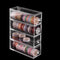 JforSJizT Clear Washi Tape Box Organizer, 4 Drawer Divider for Masking Tape, DIY Sticker Roll, Storage for Pens and More