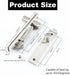 360-Degree Heavy Duty Hidden Door Hinge - Stainless Steel Pivot | Rotation Invisible Pivot Door Hardware for Secret