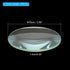 PATIKIL 8" (200mm) Focal Length Double Convex Lens, 2 Pack 75mm Diameter 9mm Height Glass Optically Polished Round Edges Lens for Physics Experiment, Clear