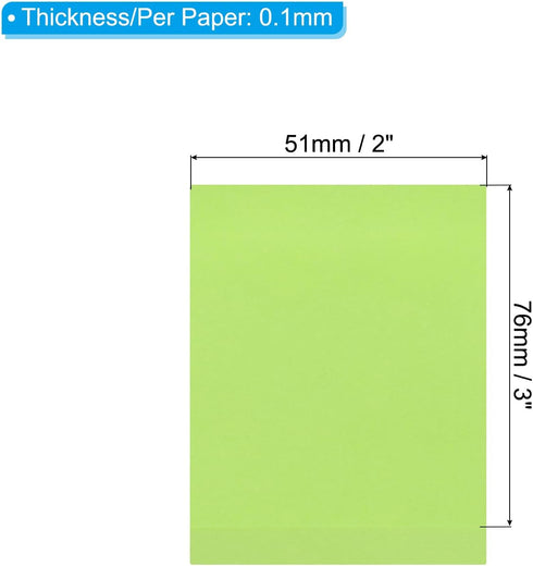 PATIKIL 3 x 2 Inch Fluorescent Sticky Notes, 12 Pack, Colorful Self-Stick Note Pads, 100 Sheets/Pad