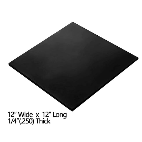 NABOWAN Solid Rubber Sheets, Strips, Rolls 1/4" Thick x 12" Wide x 12" Long Neoprene Rubber for DIY Gasket Material