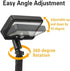 92 600LM IP65 360 (1 Pack) Outdoor Clip-on Solar Motion Sensor Light, LED Waterproof, Adjustable Solar Security Light