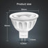 10 Pack Torkase MR16 LED Bulbs, 5W 12V, GU5.3 Base, 40 Degree Spot Light, 500-Lumen, 3000K Warm White