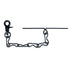 MELOTOUGH Tape Thong for Tool Belt - Electricians Tape Holder Chain with Keyring and Trigger Snap Hook, Black Plating