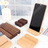 MOORCHOCO 16 12 Beech Wood Phone Stand, Desktop Mobile Holder Cell Phone Stand for Desk-Portable Wood Phone Holder
