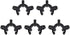 uxcell Lab Joint Clip Plastic Clamp, 5 Pcs for 14/20 or 14/35 Glass Taper Joints Laboratory Connector