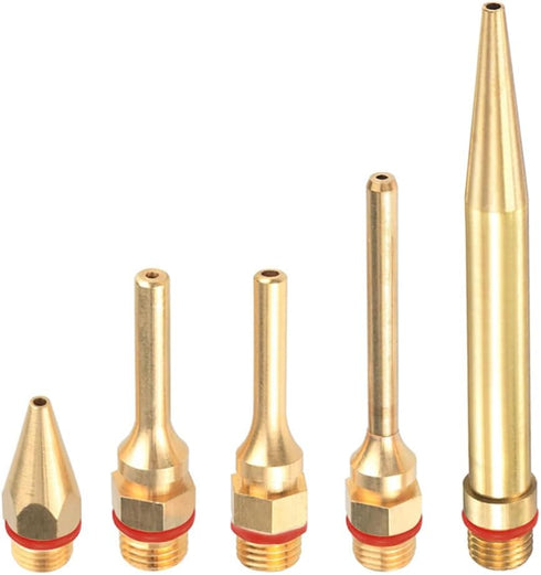 5Pcs Glue Gun Copper Nozzle Set, Interchangeable Nozzles for Hot Melting Glue Gun Accessories