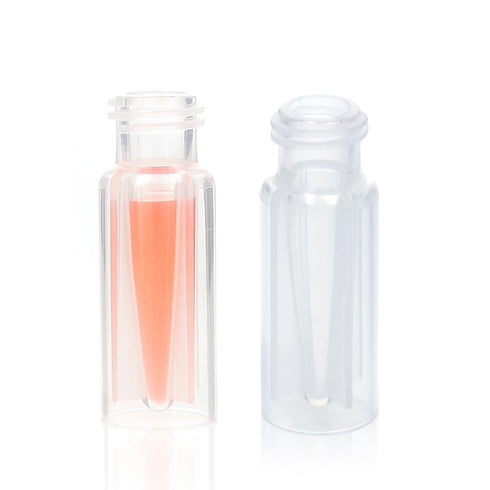 9 mm Screw Top Vials, 0.3 mL Fused Inserts, Polypropylene, 100 pcs/pk