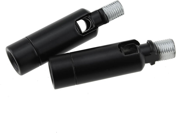 TAODAN 2PCS Black Tilt Top Light Adaptors 180 Degree Pendant Track Metal Suspension