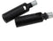 TAODAN 2PCS Black Tilt Top Light Adaptors 180 Degree Pendant Track Metal Suspension