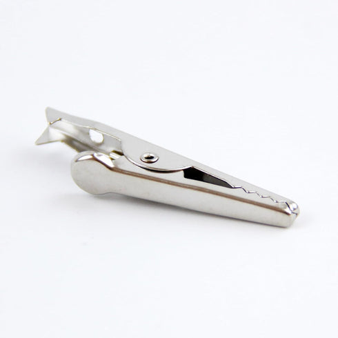 100pcs Metal Alligator Clip, 35mm Spring Clamps Test Line Crocodile Clip for Laboratory Electric Testing Work