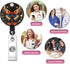 Generic Painted Butterflies Retractable ID Card Badge Holder with Alligator Clip, Name Nurse Decorative Badge Reel Clip