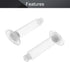 Utoolmart Air Distribution Tube, 5cc Plastic Syringe Barrel with Piston, Transparent, 4 Pcs Adhesive Syringes