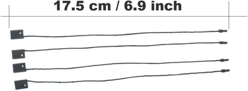 Hang Tag String Black 7" 1000Pcs Nylon Snap Lock Pin Loop Fastener Hook Ties for Easy Attachment