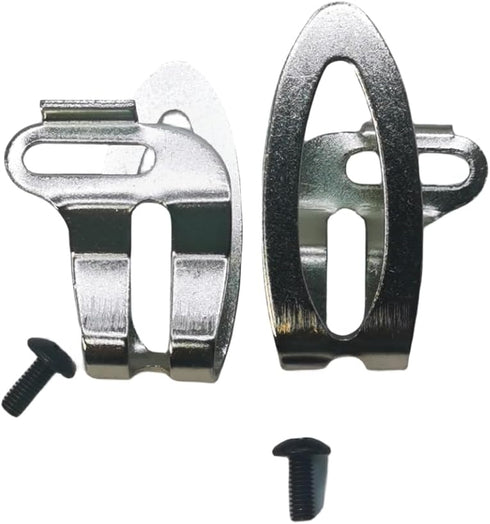Replacement Belt Clip Hooks, Stainless Steel Cordless Impact Driver Belt Clip Tool with Screws, 2 Pack