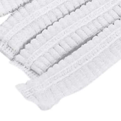 Srliya 100 (21in Pcs Disposable Cap High Elasticity Non Woven Fabric Disposable Hair Net Head Cover for Beauty Salon