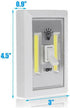 MOOKEENONE Mini LED Lamp Switch Wall Night Lights Battery Operated Cabinet Garage Light Bedside Lamp Aisle Lights