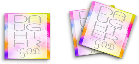 Sticky Notes 12 Pack 3"x3" 50 Sheet Count Per Pad, Cute Funny Memo Note Pads, Daughter of God