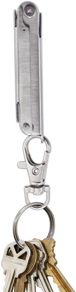 Lucky Line UtiliCarry Compact Micro Tool, Stainless Steel Multi-Tool Pocket Knife on Key Clip (U1041)