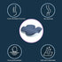 SQYROY Adult Comfortable Seat Cushion, Non-Slip Orthopedic Office Chair Cushions & Memory Foam Coccyx Cushion Back Pain