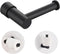 Bathroom Toilet Paper Holder, Modern Matte Black Tissue Roll Holder Wall Mounted,