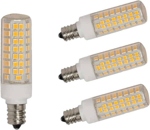 SeeU LED Light Bulb E12 High Lumen Corn Bulb, Warm White 7W Replacement for Chandelier Pendant Light