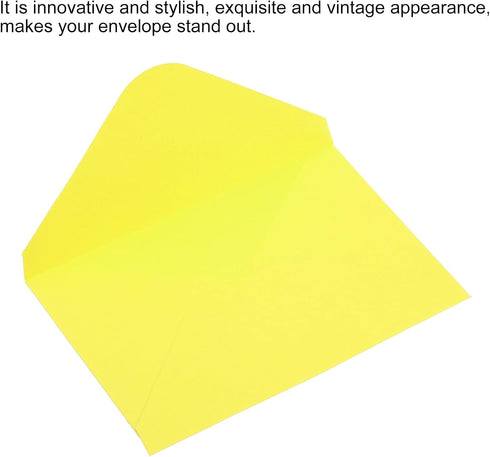 PATIKIL Mini Envelopes, 50 Pack Mini Gift Card Business Card Envelopes for Weddings, Light Yellow