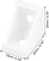 90 2 20 uxcell Shelf Cabinet Door Degree Plastic Corner Braces Holes Angle Bracket, Pcs