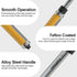 FivePears Top and Bottom Bearing Flush Trim Router Bit, 1/4 Inch Shank, 1/2 Inch Cutting Diameter