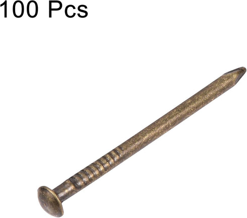 uxcell Small Tiny Brass Nails 1.2x20mm for DIY Wooden Hardware Accessories, 100pcs