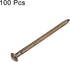uxcell Small Tiny Brass Nails 1.2x20mm for DIY Wooden Hardware Accessories, 100pcs