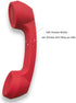 Wireless Retro Telephone Handset, Radiation-Proof Handset Receivers for Mobile Phone with Comfortable Call (Red)