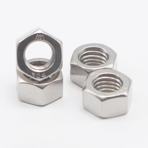 Kuprowin M4 M4-0.7mm 150pcs Metric Hex Nuts, Stainless Steel Standard Metric Coarse Thread Hardware Nuts;
