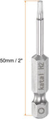 5pcs H2 Hex Screwdriver Bit 1/4" Hex Shank 2" Length Magnetic Screw Driver Power Tool by HARFINGTON