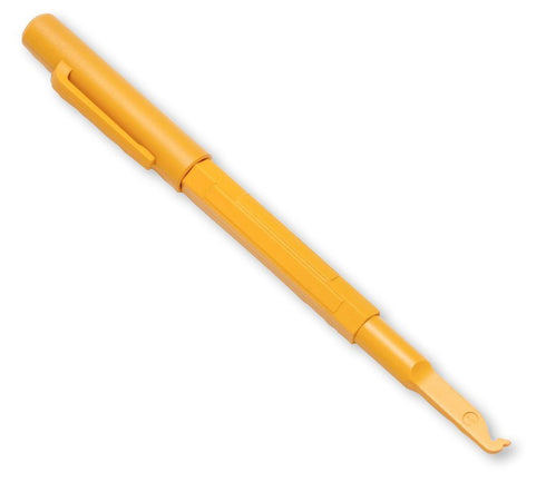 Fluke Networks 44600000 Insulated Pocket Probe Pic Tool with Cap, 105 Degrees Angle, Yellow