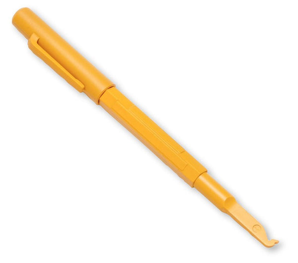 Fluke Networks 44600000 Insulated Pocket Probe Pic Tool with Cap, 105 Degrees Angle, Yellow