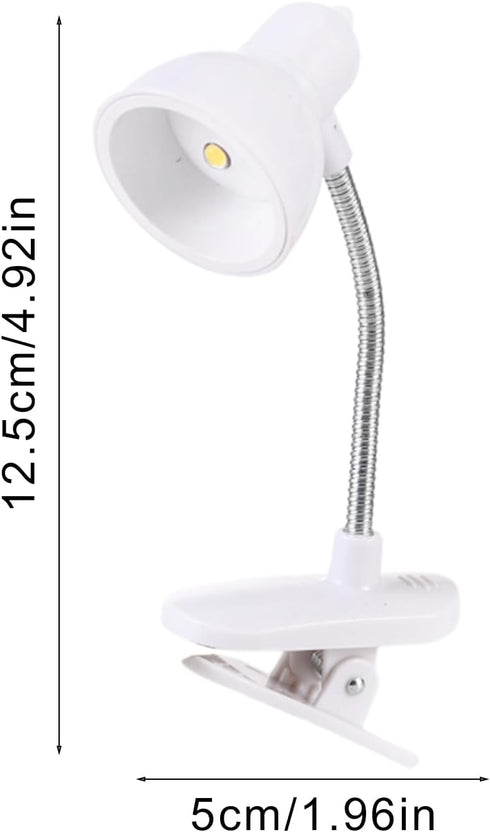 Generic Desk Lamp with Clamp Clip On Eye Caring Reading Lantern, Portable Adjustable Study Light for Home Office Studio