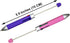 Maydahui 12PCS Multicolour Beadable Ballpoint Pens Retractable 4 in 1 Colored Bead Pen Plastic DIY Pens Cool Shaft Beaded Pen for DIY Making School Party Office(Beads Not Included) by Maydahui