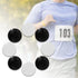Labriciyon 8 Packs, Marathon Race Number Magnetic Bib Holders, Pcs Running Fix Clips for Waist Sports, Track & Field
