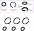 (8+8 Sets 1/2 & 3/8" Impact Retaining Ring Clip Friction Ring Hog Ring with O-Ring for Milwaukee Electric Pneumatic Type Impact Wrench by QMTCYXGS
